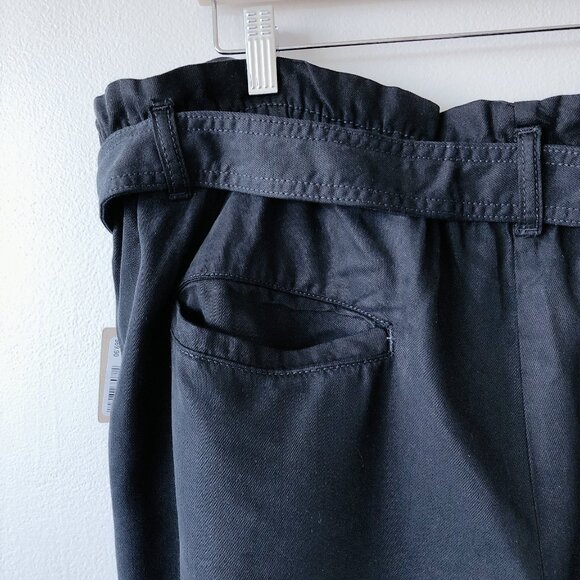 RW&Co Denim Shorts With Removable Sash XXL black shorts - Picture 10 of 14